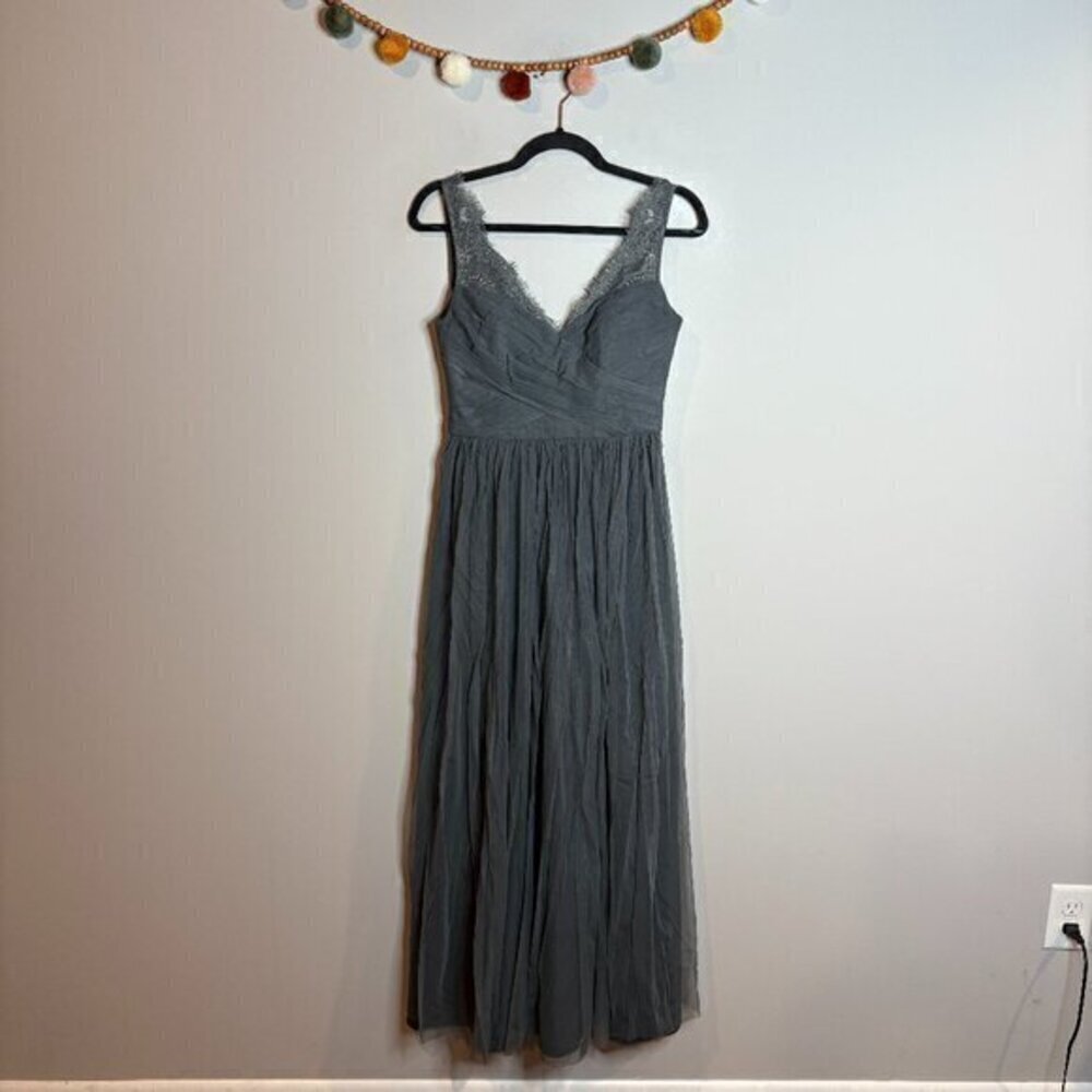BHLDN Hitherto Fleur Dress in Gray
